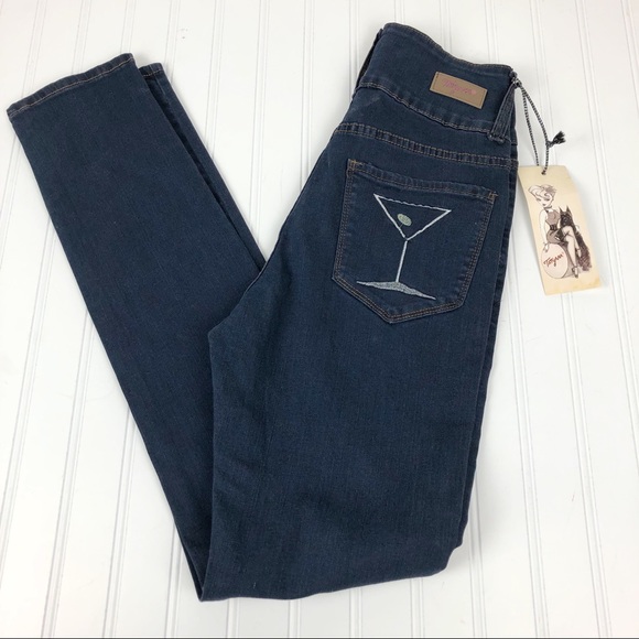 TATYANA Bettie Page Hi rise Martini skinny NWT - Picture 2 of 16